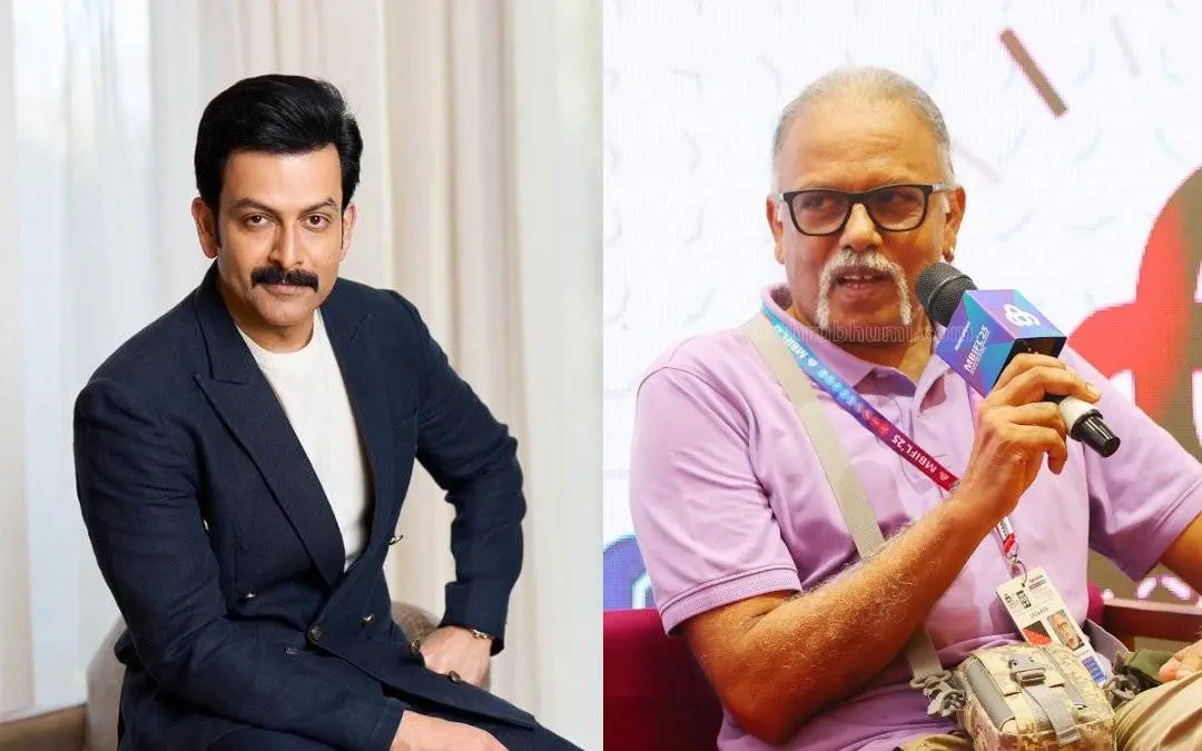 പൃഥ്വിരാജ് സുകുമാരന്, മൈത്രേയന് | Photo: Facebook/ Prithviraj Sukumaran, Mathrubhumi