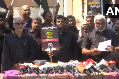 BJP holds black flag protest against CM Stalin’s delimitation meet