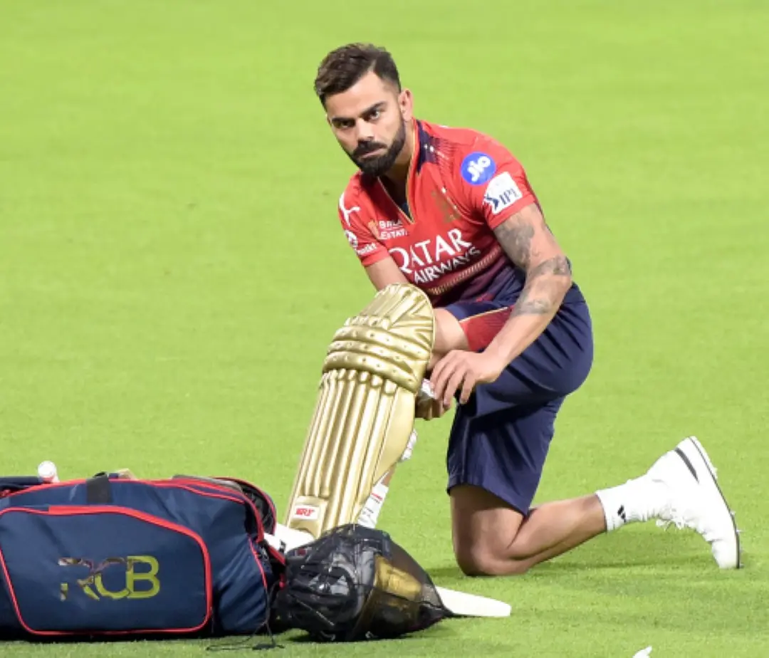 Royal Challengers Bengaluru's Virat Kohli during a practice session ahead of the opening Indian Premiere League (IPL) match against Kolkata Knight Riders, at Eden Gardens. | Photo: ANI