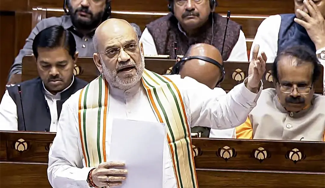 Union Home Minister Amit Shah speaks in the Lok Sabha (Photo: ANI)