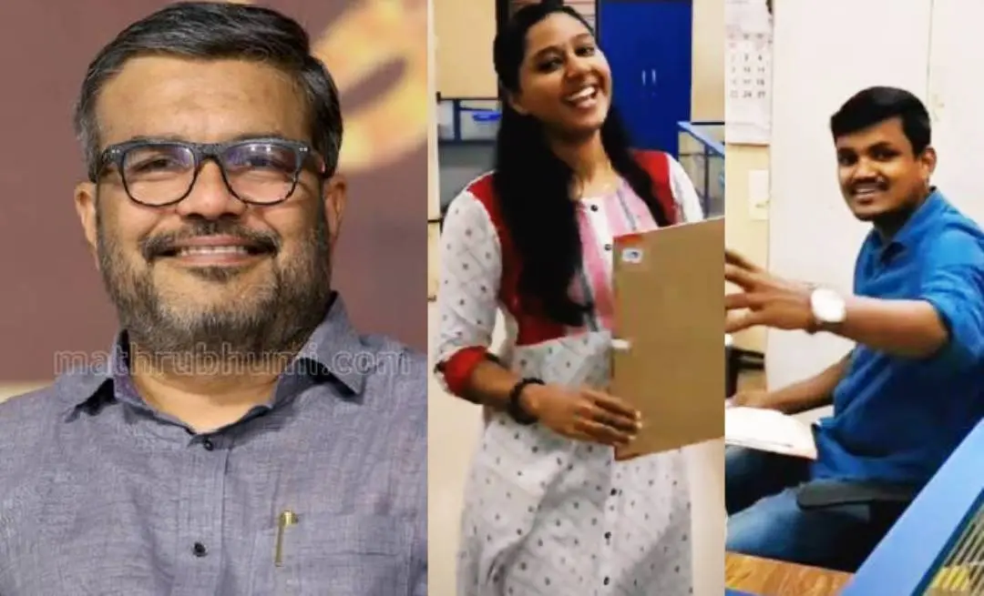 From (L) Minister M B Rajesh, scenes from the viral video | Arranged