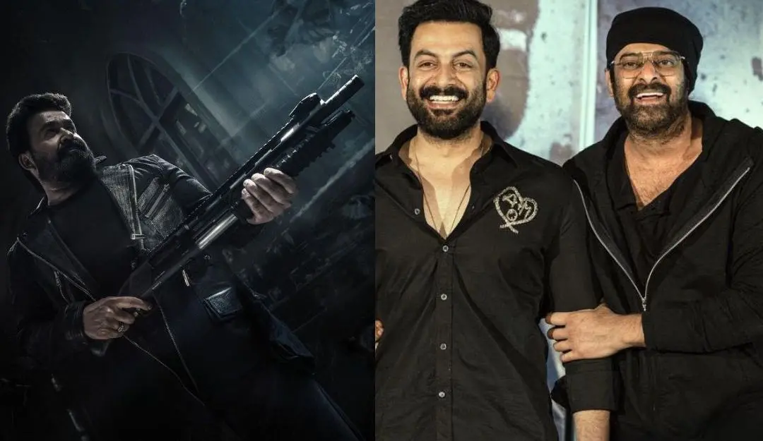 'Empuraan' poster, Prithviraj and Prabhas | Photos: Facebook