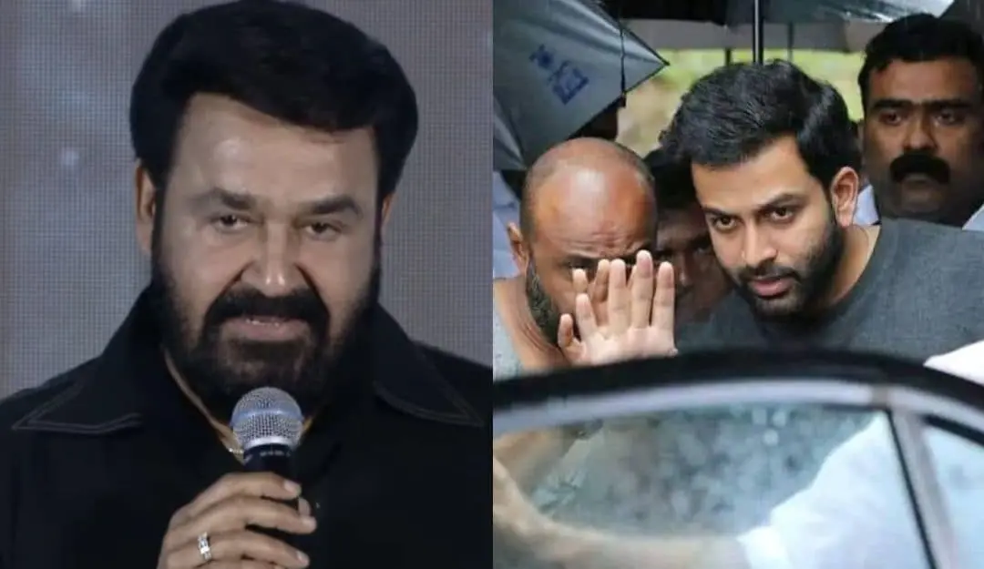 Mohanlal speaking at 'Empuraan' teaser launch, Prithviraj directing 'Lucifer' | Photos: Screengrab (youtube.com/@AashirvadCinemasOfficial), facebook.com/ennumeppozumlalettan