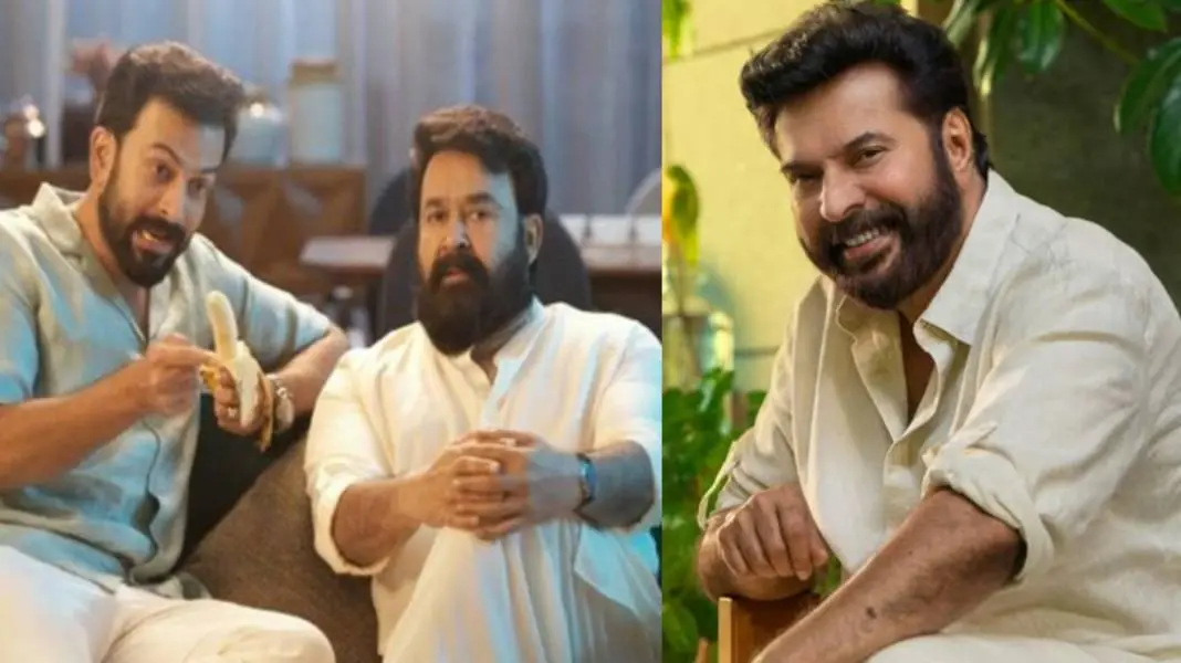 From (L) Mohanlal and Prithviraj in 'Bro Daddy'(screengrab); Mammootty | Photos: Instagram/Screengrab