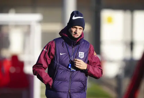 England national football team manager Thomas Tuchel during a training session at St George's Park, Burton upon Trent, England, March 18, 2025. | Photo: AP