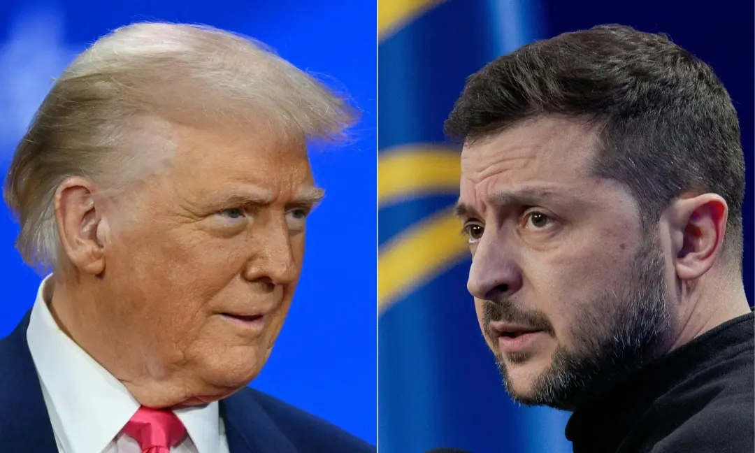 US President Donald Trump (L), Ukraine's President Volodymyr Zelensky | Photo: AFP