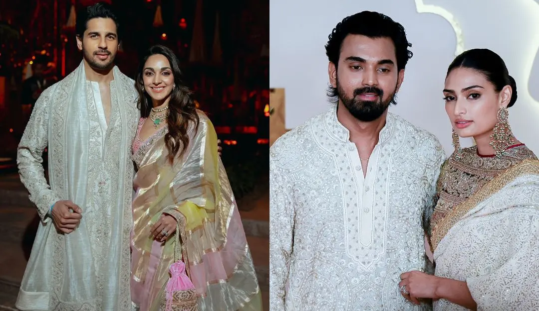 Kiara Advani and Sidharth Malhotra, KL Rahul and Athiya Shetty | Photo: ANI, AFP