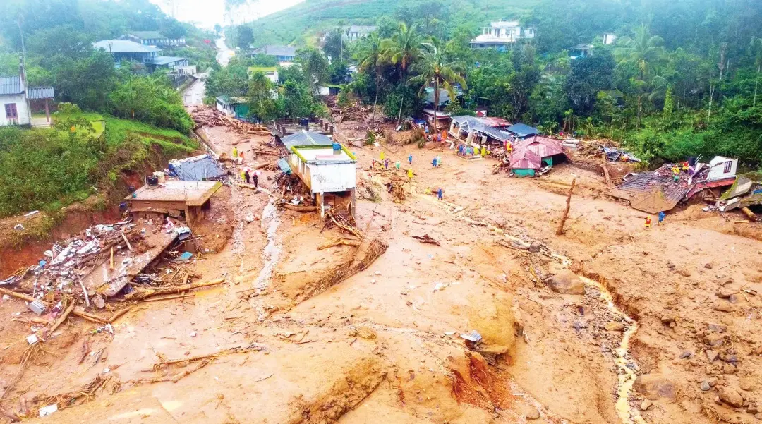 Areal view of a landslide-hit area | Photo: Mathrubhumi