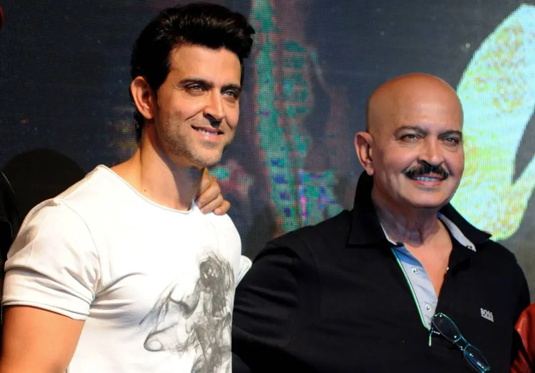 Hrithik Roshan and Rakesh Roshan. Photo:AFP|File