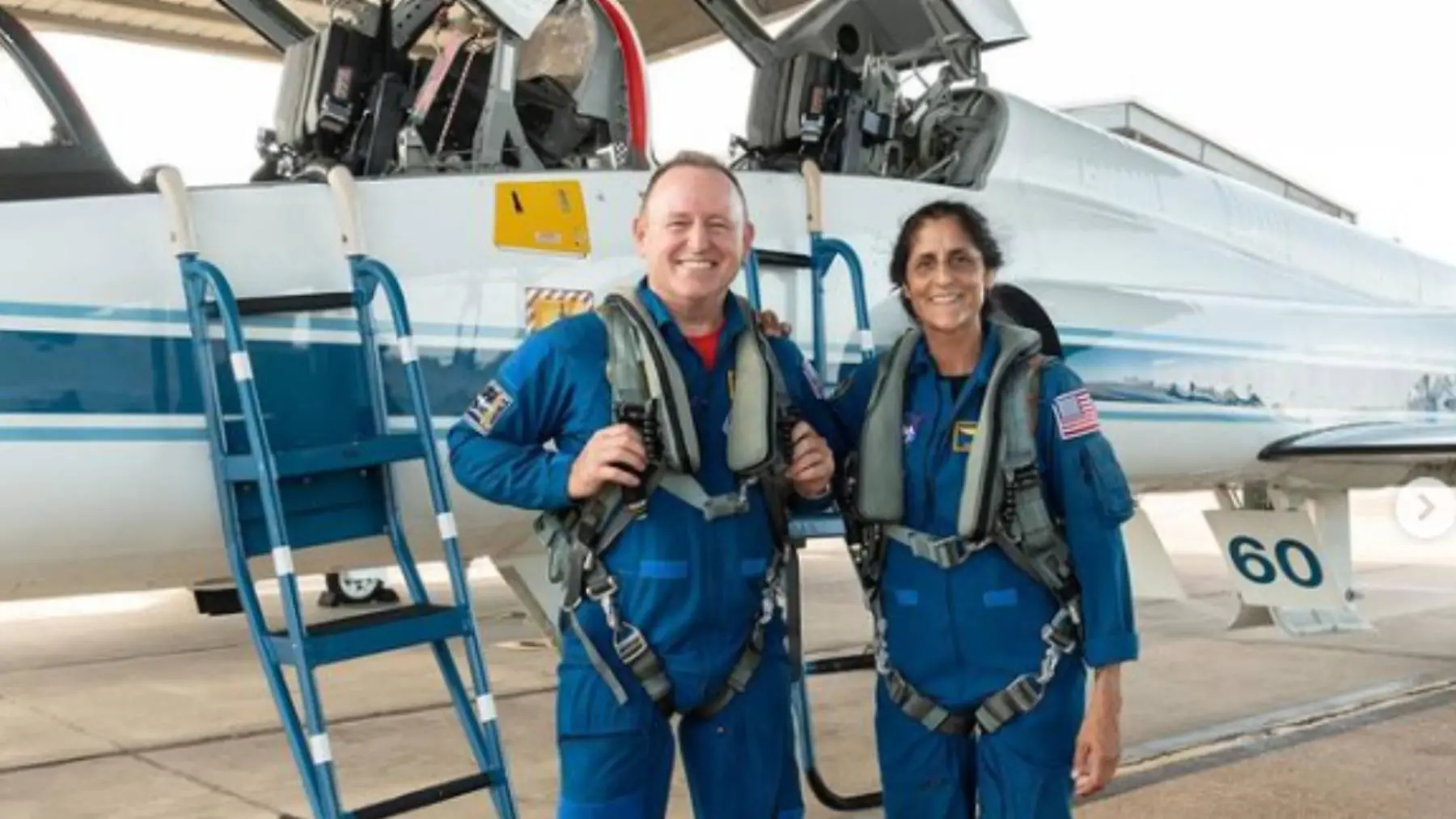 Butch Wilmore and Suni Williams are scheduled to lift off aboard Boeing's 'Starliner' Crew Flight Test at 10:34 p.m. EDT (0234 UTC May 7) for a week long visit to the ISS. l Photo: NASA/Instagram