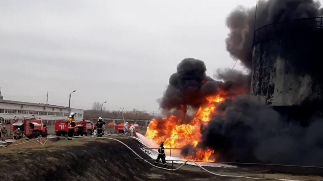 Mayor Andrey Kravchenko oil depot fire
