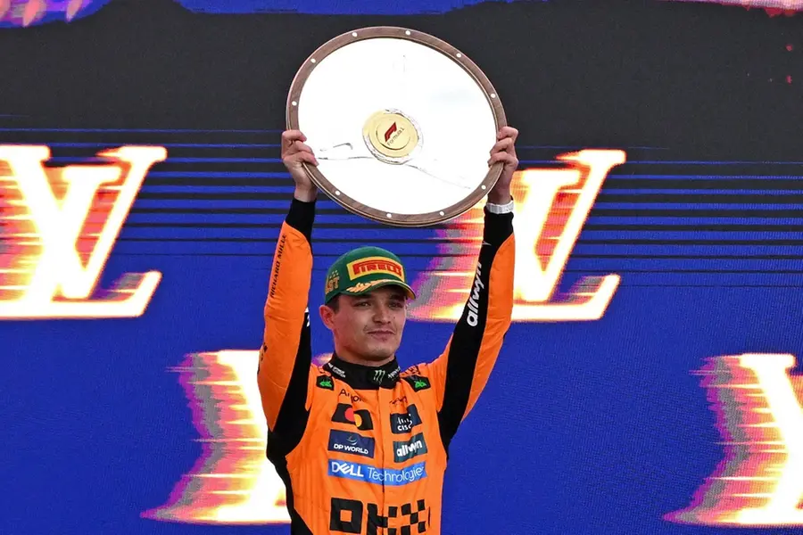 Lando Norris claims maiden Australian GP victory as Max Verstappen finishes second