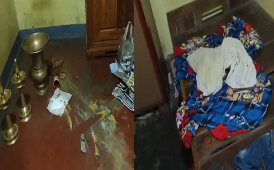 സംഭവം നടന്ന വീട്ടില്നിന്നുള്ള ദൃശ്യങ്ങള്