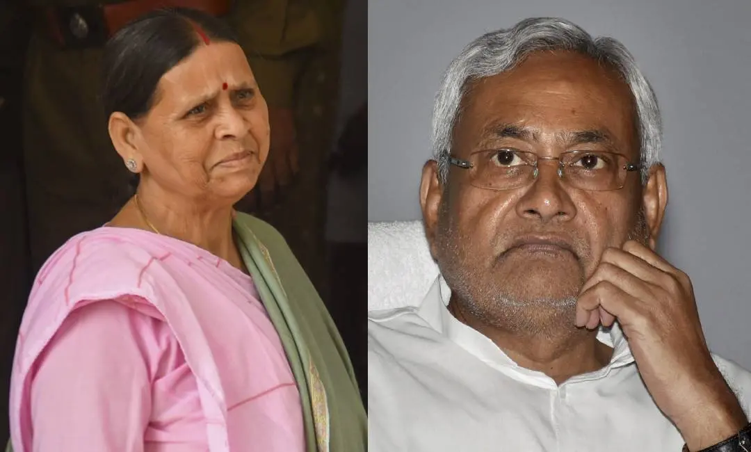 From (L) Rabri Devi and Nitish Kumar | Photos: PTI