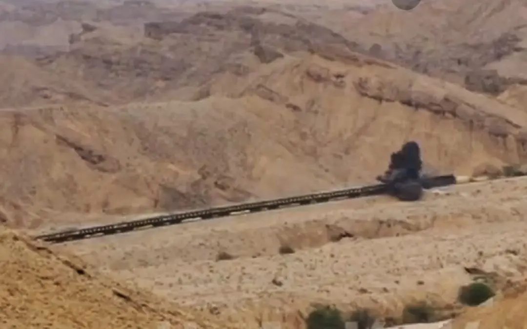 Screengrab shows the Jaffar Express being attacked by the BLA militants