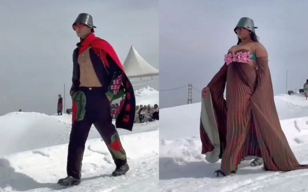 Screengrab of Gulmarg Fashion Show