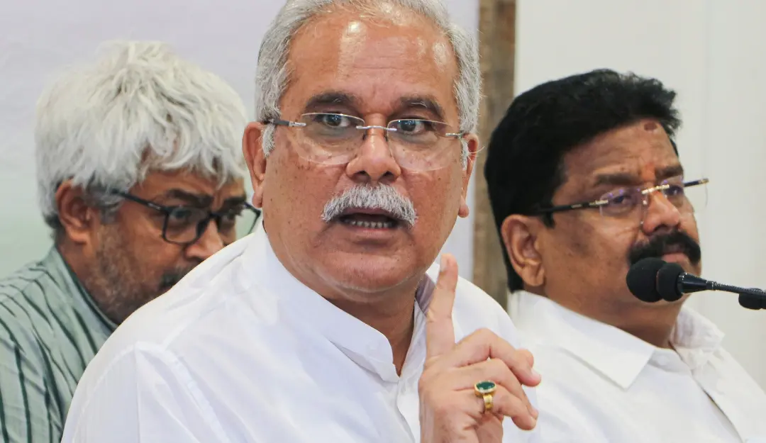 Former Chhattisgarh CM Bhupesh Baghel. | Photo: ANI