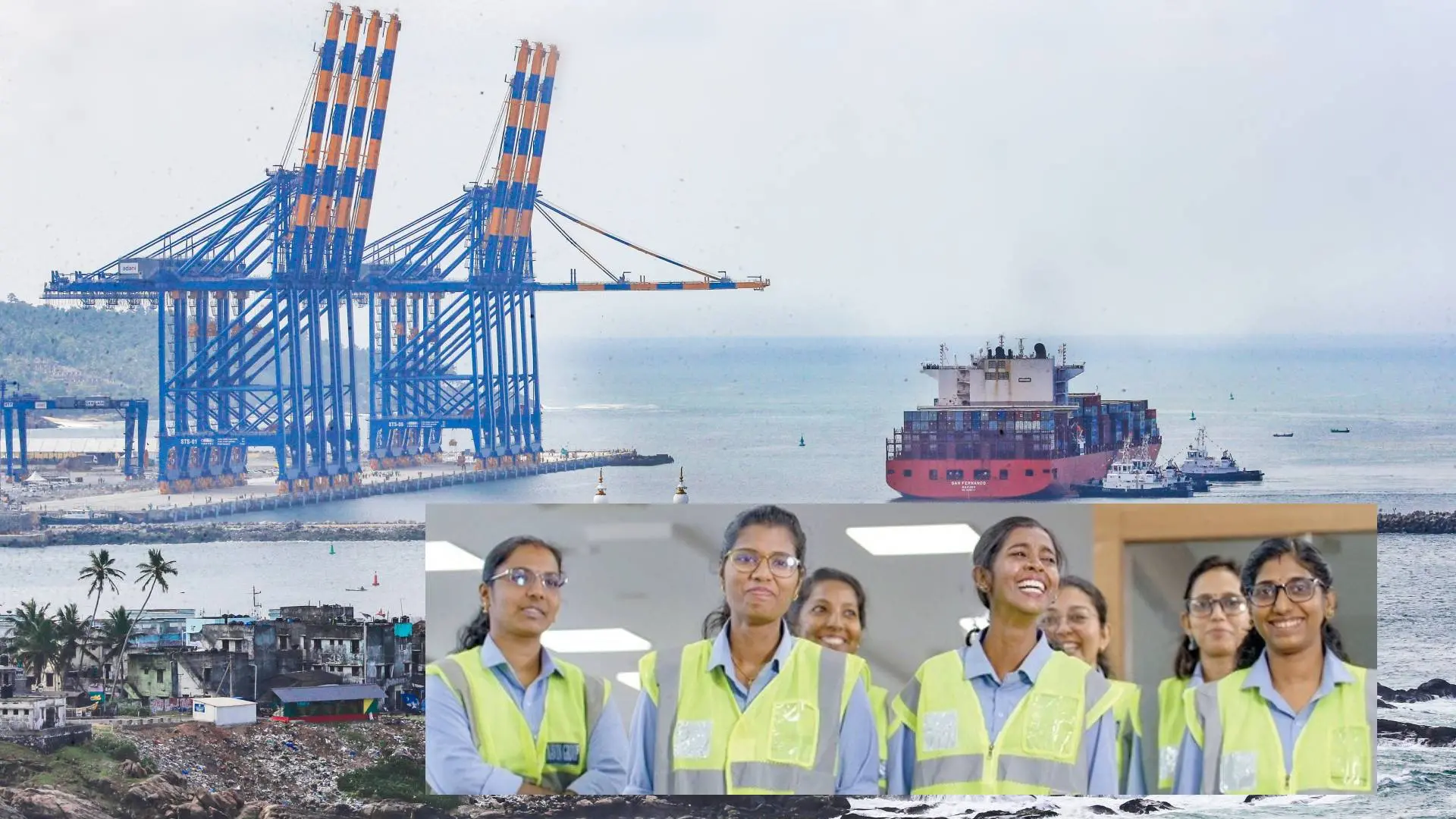 Women operators at Vizhinjam port