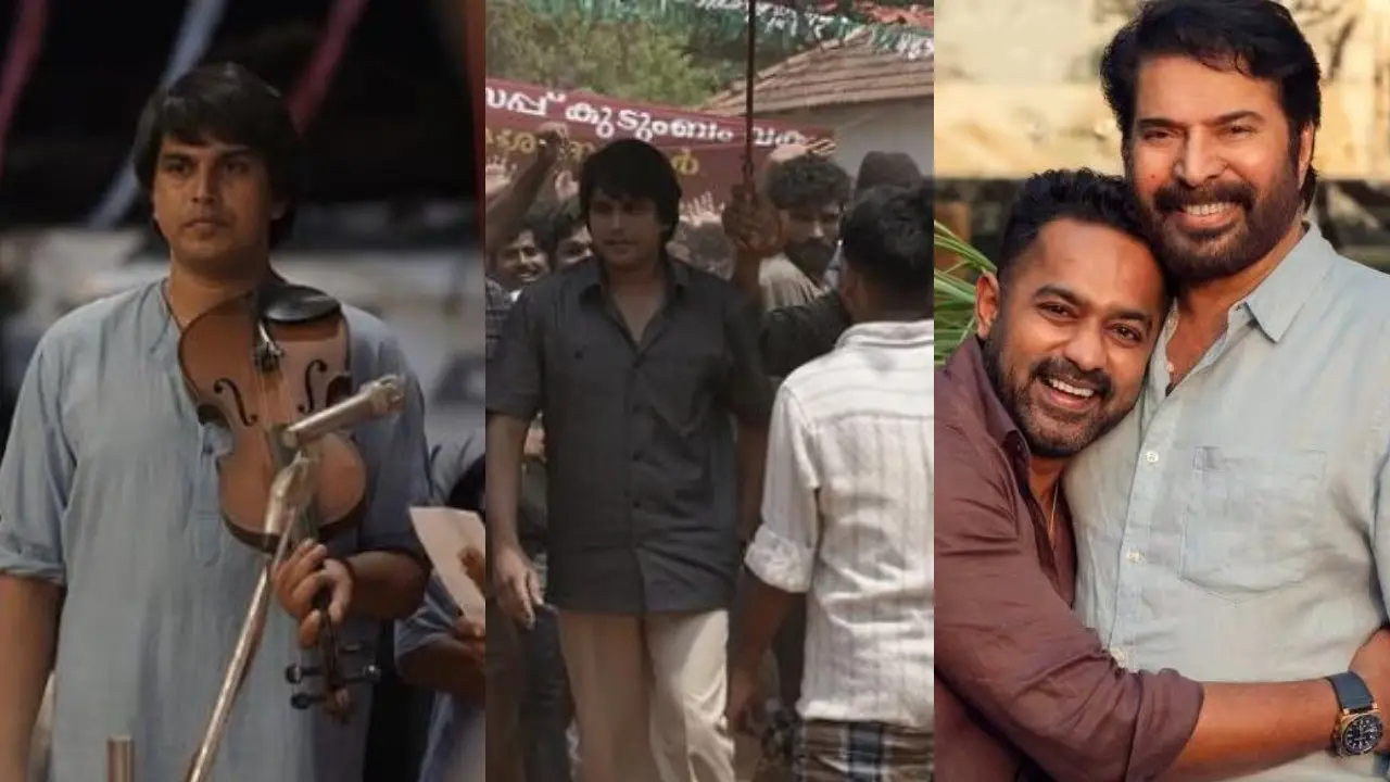 The artist behind Mammootty's de-aging in Rekhachithram, alongside Mammootty and Asif Ali