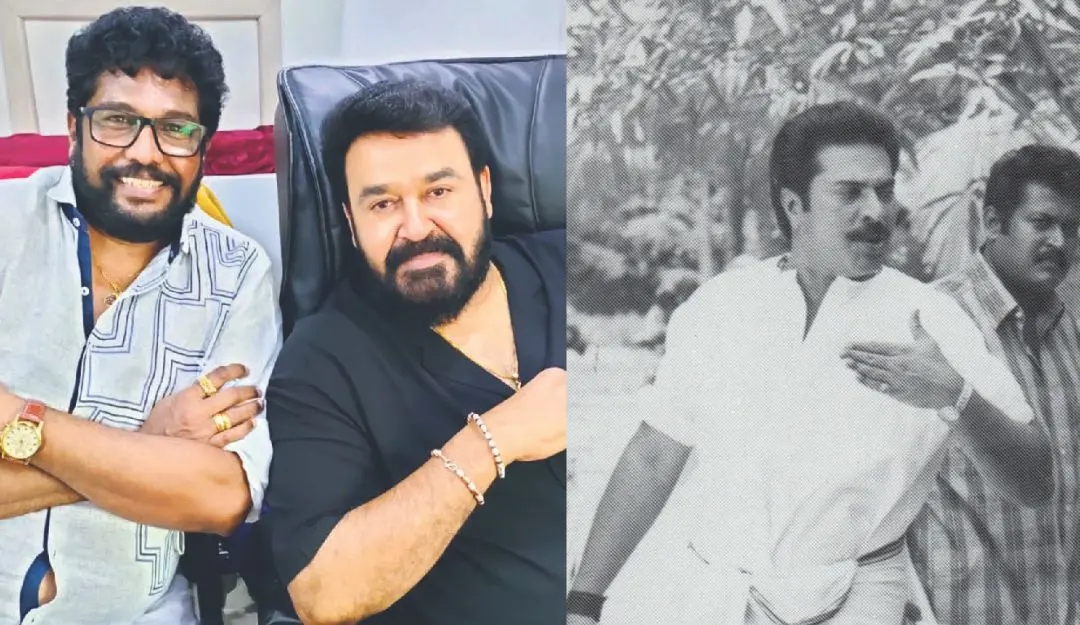 Director Shaji Kailas with Mohanlal, A still from the movie 'Valyettan' (File photo)