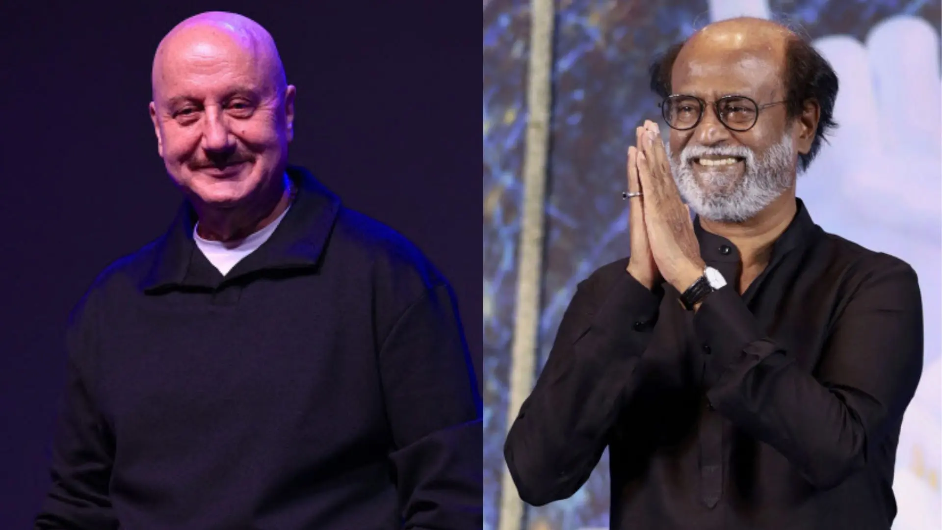 Anupam Kher, Rajinikanth | Photo: AFP, PTI