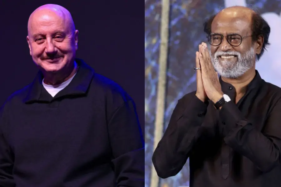 \"God's gift to mankind\": Anupam Kher shares funny video with Rajinikanth