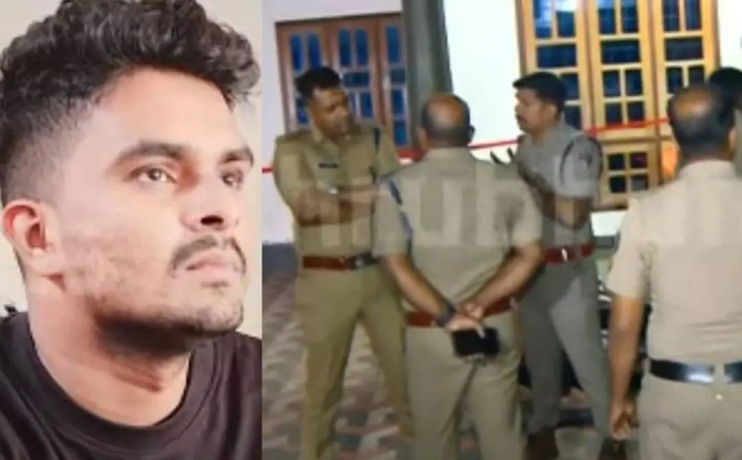 വെഞ്ഞാറമൂട് കൂട്ടക്കൊലക്കേസിലെ പ്രതി അഫാൻ, സംഭവസ്ഥലത്ത് പൊലീസ് സംഘം | സ്ക്രീൻഗ്രാബ്