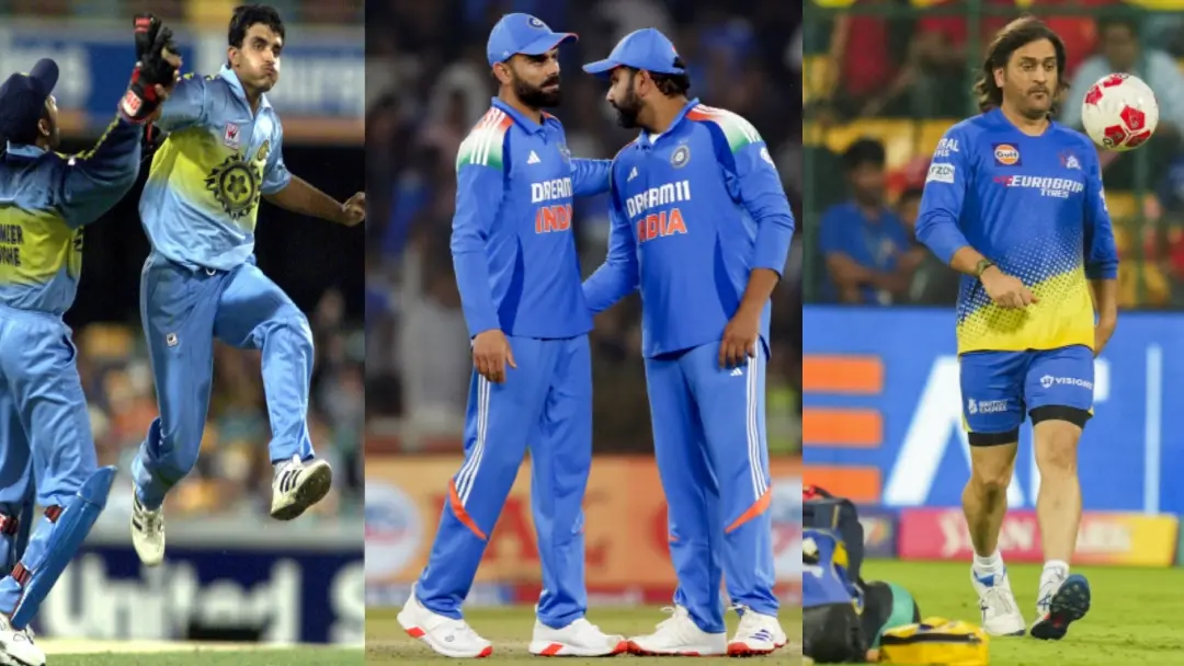 From (L) Sourav Ganguly, Rohit and Virat, MS Dhoni | Photos: Agencies