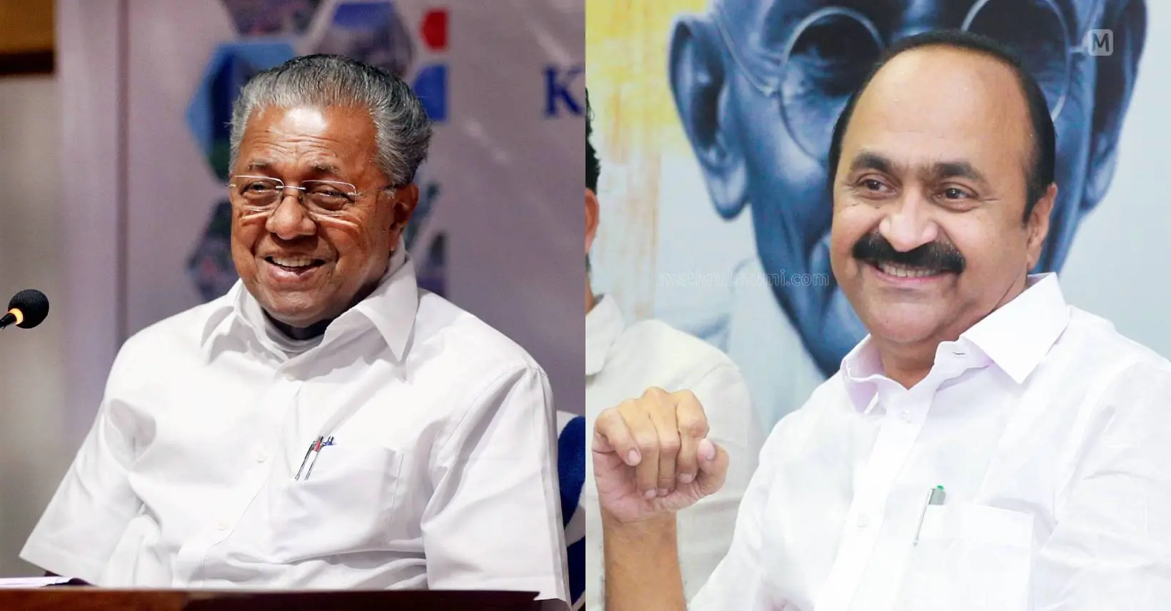 Pinarayi Vijayan and VD Satheesan | Photo: PTI|Mathrubhumi Archives
