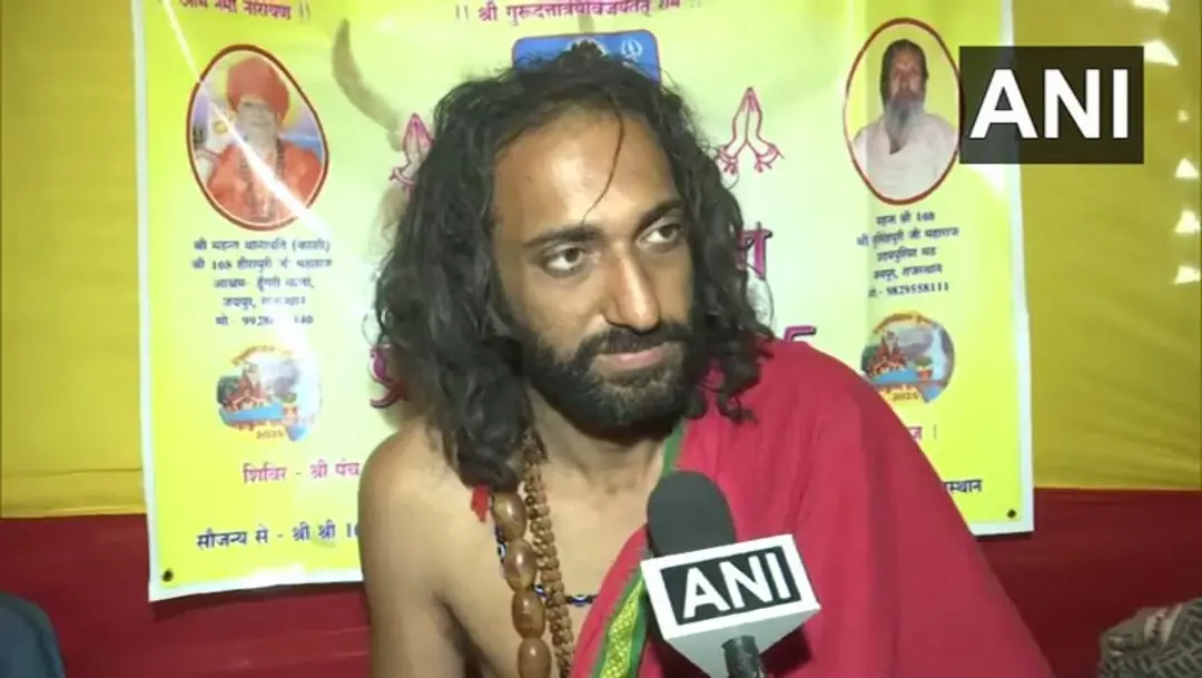 Baba Abhay Singh | Visual from video shared by ANI