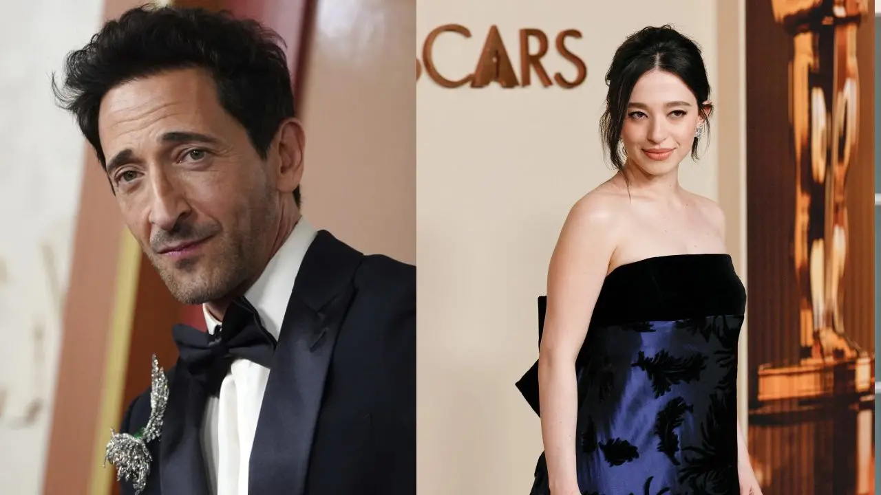 Adrien Brody (AP) and Mikey Madison (AFP)