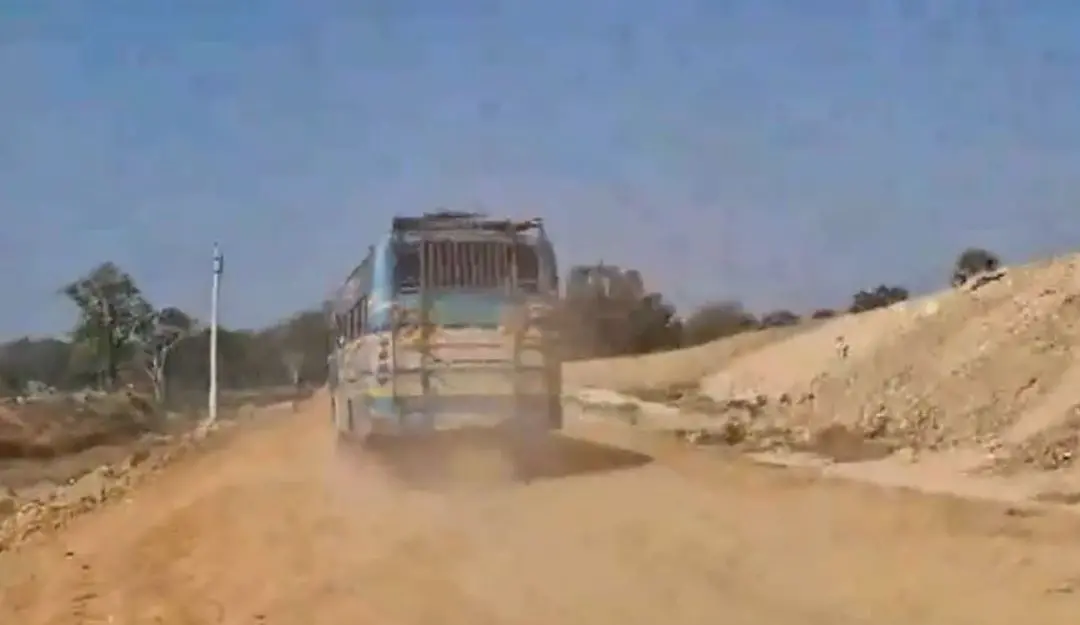 The new bus service in villages of Chhattisgarh (Screengrab: ANI)