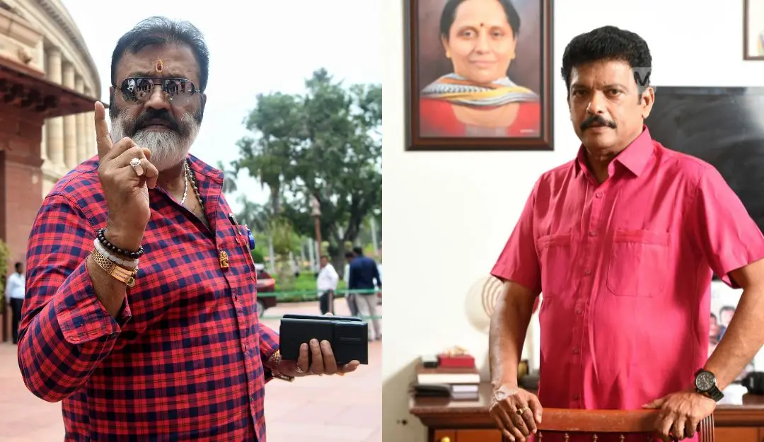 Suresh Gopi, Jagadish | Photo: ANI, Mathrubhumi