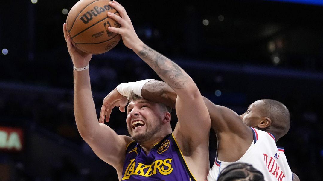 NBA: Luka Doncic joins elite company on 26th birthday as Lakers edge ...
