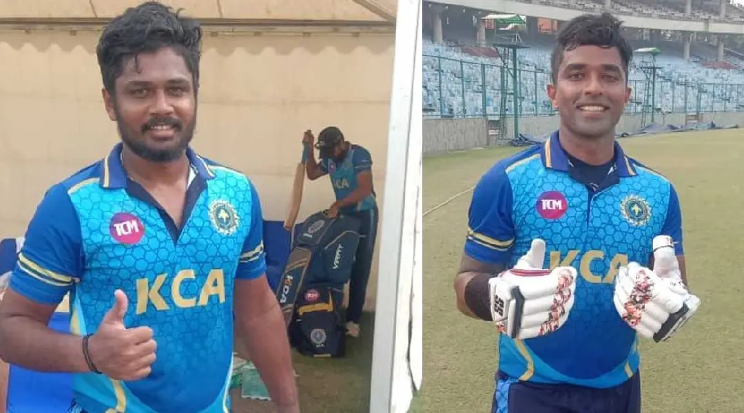 From (L) Sachin Baby and Sanju Samson. | Photo: KCA