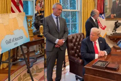 It's beautiful...: US President Trump gets teary-eyed over Gulf of America map | WATCH