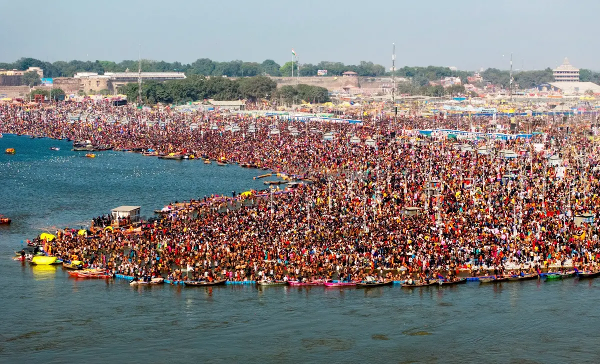 Devotees at Mahakumbh in Prayagraj | Photo: AP