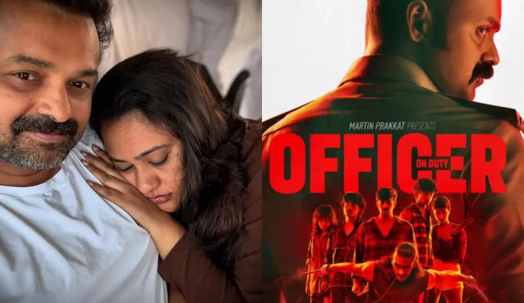 Kunchacko Boban with wife Priya, Officer on Duty | Photo: facebook/Kunchacko Boban