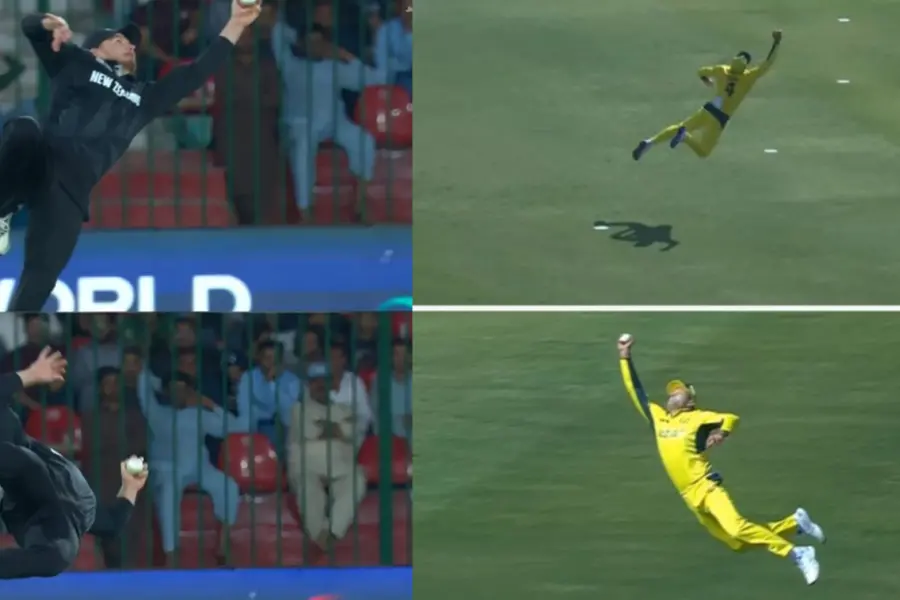 Carey vs Phillips: Flying Kiwi or springing Aussie? Netizens divided over 'best catch' | VIDEO