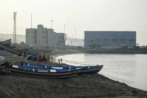 Vizhinjam port construction | Photo: AP