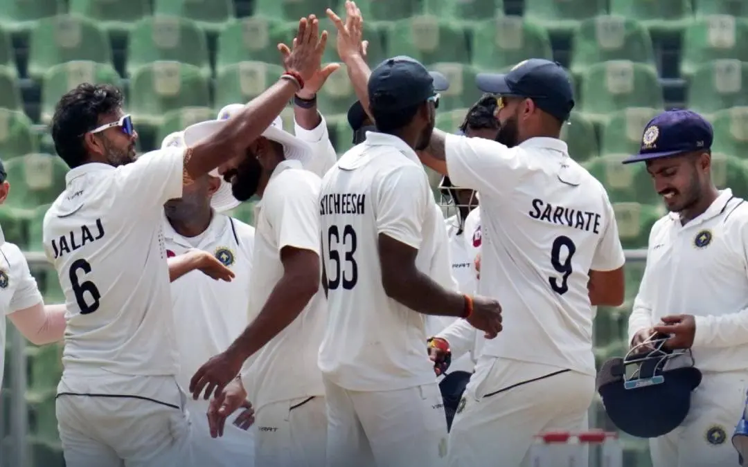 A scene from Kerala's Ranji trophy match against Jammu and Kashmir | Photo: x.com / KCA