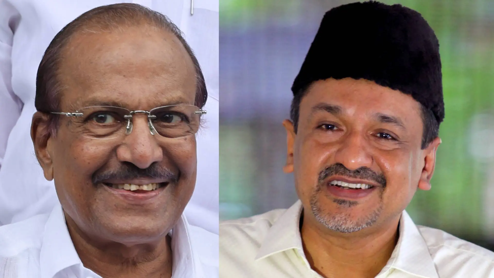 PK Kunhalikutty, Panakkad Sadikali Shihab Thangal | Photo: Mathrubhumi