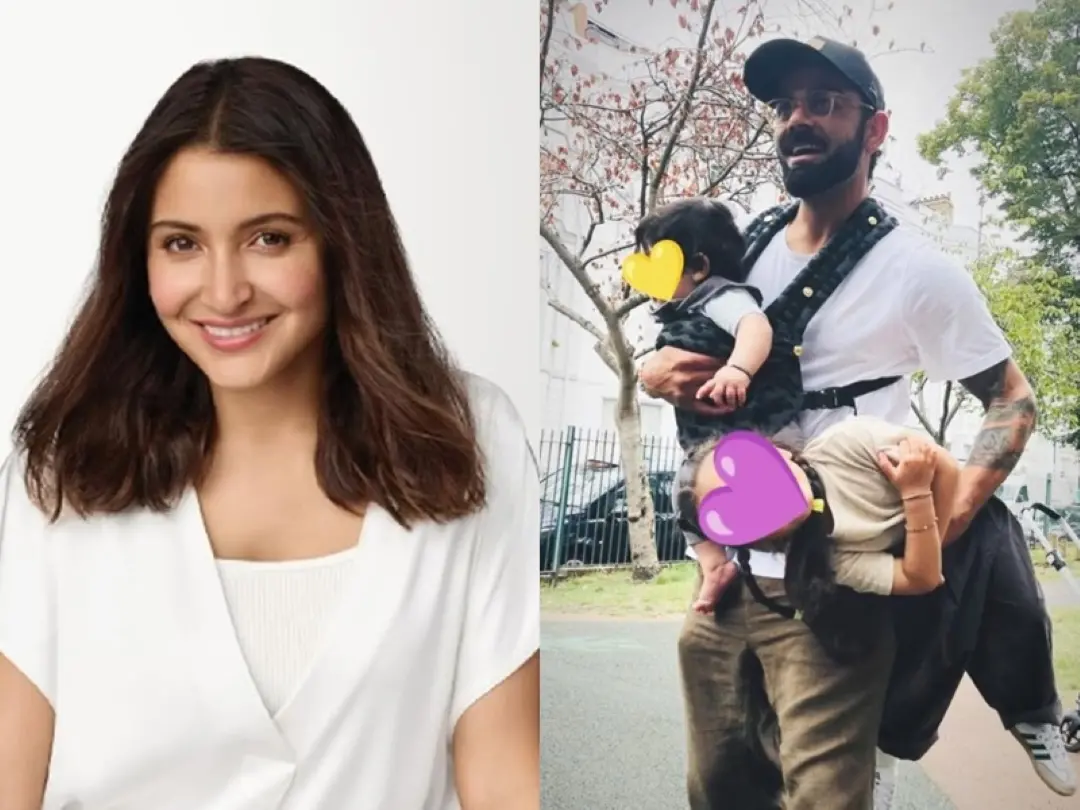 From (L) Anushka Sharma; Virat Kohli with Akaay and Vamika. | Photo: Instagram/IANS