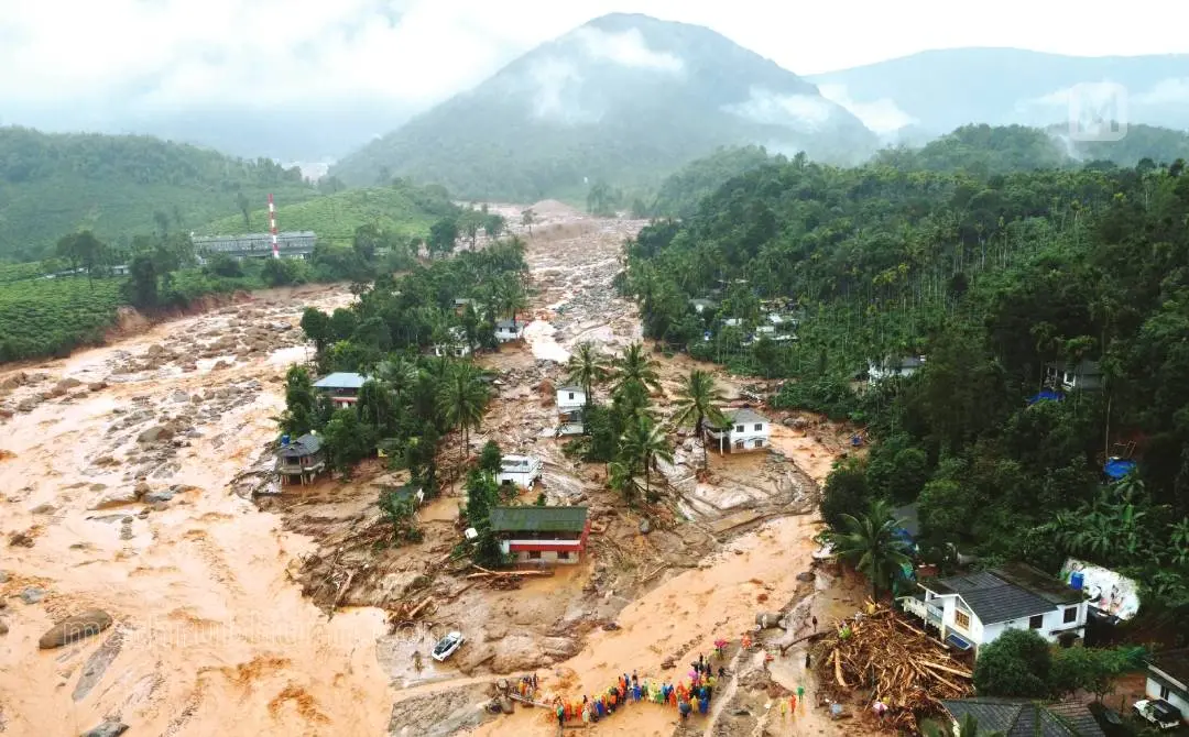 Chooralmala, battered in landslide (file photo) | Photo: Shameer Machingal \ Mathrubhumi