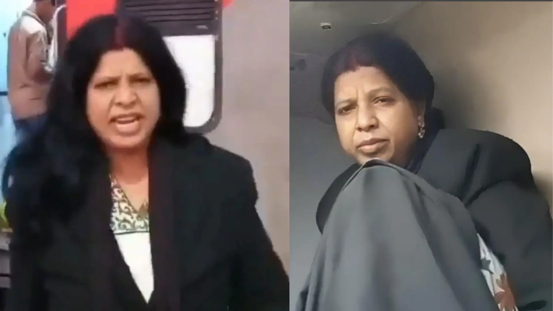 Woman assaults TTE on train | Photo: x/Ghar Ke Kalesh
