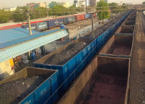 Coal-laden goods train | PTI