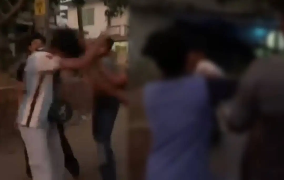 Screen grab of the brutal assault