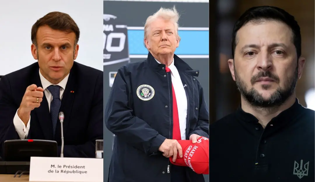 Emmanuel Macron, Donald Trump, Volodymyr Zelenskyy | Photo: AFP, AP