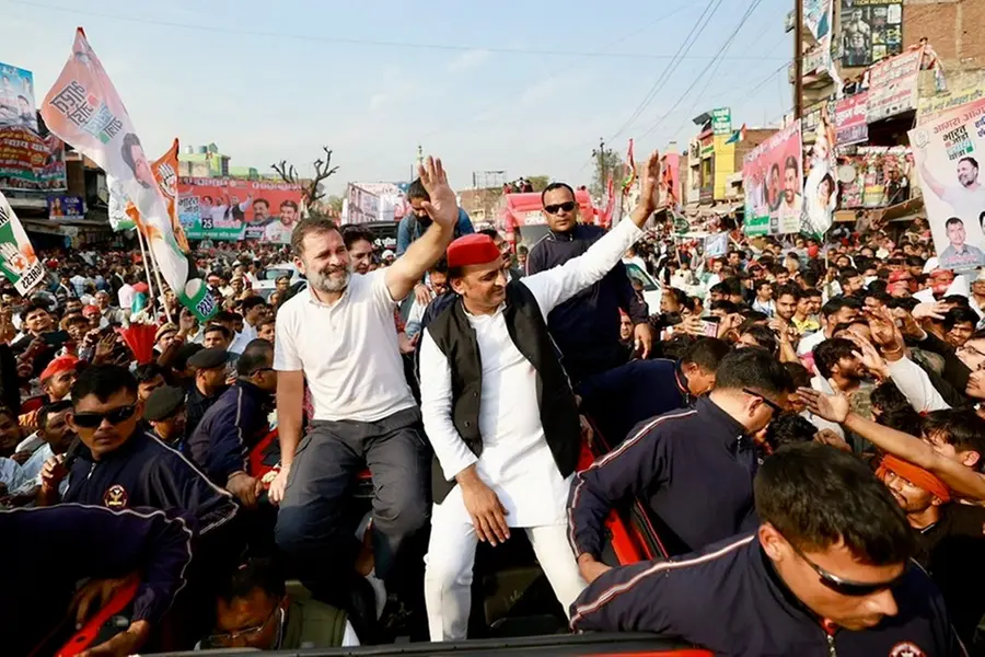 Samajwadi Party chief Akhilesh Yadav joins Rahul Gandhi-led Bharat Jodo Nyay Yatra