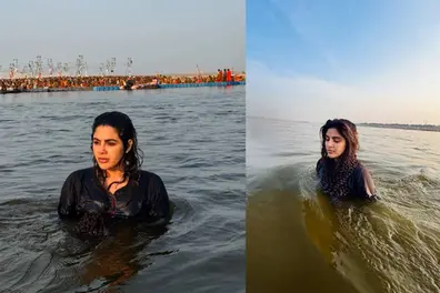 'I cherish my culture for its boundless spirit': Samyuktha takes holy dip at Kumbh Mela